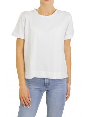 Maglia in cotone con scollo a scatoletta 
